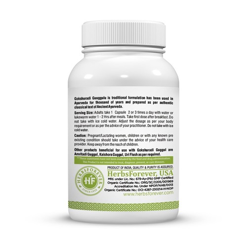 Gokshuradi Guggul Kapseln - traditionelle ayurvedische Formulierung - 90 vegeanische Kapseln - Bild 3 von 3