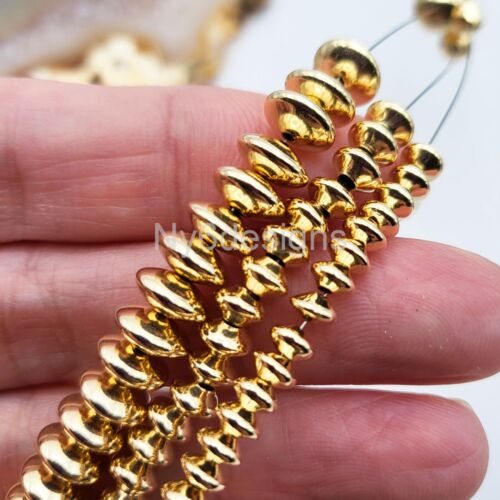 Cuentas de platillo llenas de oro 3,6 mm 4,5 mm 5,5 mm 7,3 mm 7,8 mm hágalo usted mismo joyería oro 14k - Imagen 7 de 21