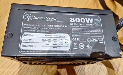 SilverStone Technology 800W SFX-L, 80 Plus Titanium 100% Modular Power Supply w - Afbeelding 3 van 8