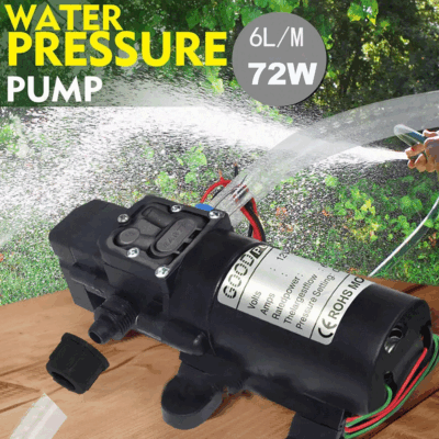 #ad 12V High Pressure Water Pump 130PSI Self Priming Diaphragm Pump Home Auto Switch $14.99