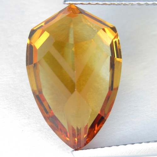 7,88 kt ausgezeichneter natürlicher Citrin 16,5 x 10,7 x 9 mm ausgefallener Schliff lose Madeira Edelstein - Bild 2 von 4