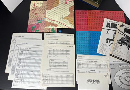 AIR CAV: Helicopter Warfare in the Eighties, 1985 West End Games, UNPUNCHED VG - Picture 7 of 17
