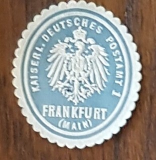 SIEGELMARKE: Kaiserl. Deutsches Postamt I Frankfurt (Main)