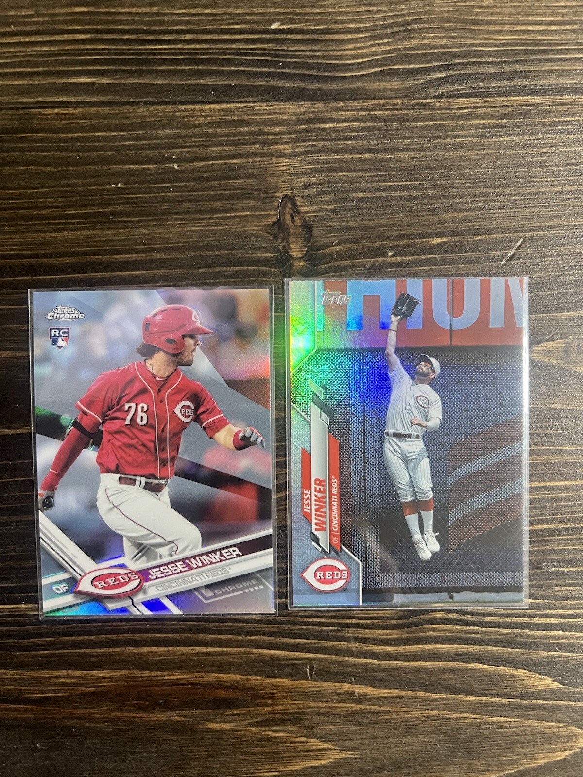 Jesse Winker 2017 Topps Chrome Refractor #74 RC Rookie - Reds, Mets