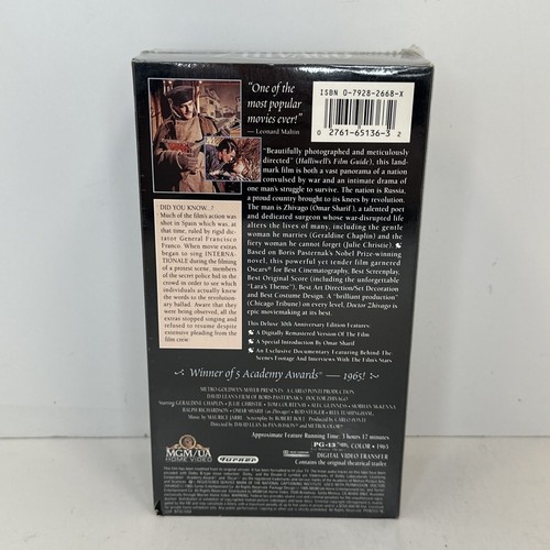 DOCTOR ZHIVAGO Omar Sharif VHS 30th Anniversary 2-Tape Set NEW Sealed - Picture 3 of 6