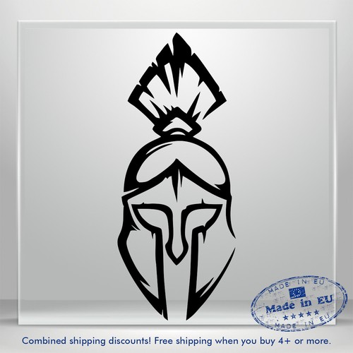 Helmet Vinyl Decal Sticker Galea Auto Car Bumper Window 300 Spartan Truck Tablet - Picture 1 of 14