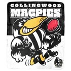 Collingwood Magpies AFL 90's Mascot Coral Fleece Throw Rug Blanket 150cm x 130cm