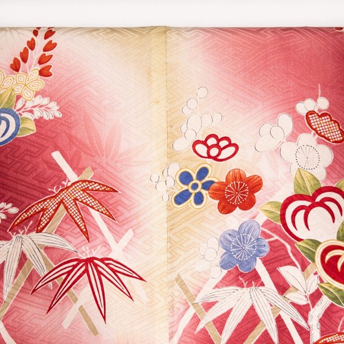 K51574-9 Antique Japanese Kimono Silk Komon - Picture 8 of 24