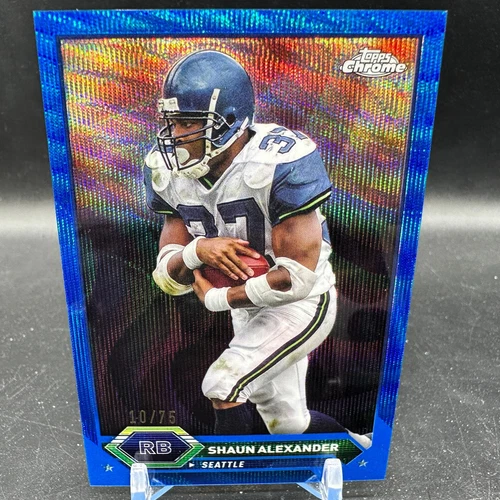 Shaun Alexander Blue Wave Refractor /75 2023 Topps Composite - Topps Chrome #48