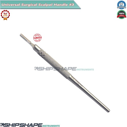 Surgical Scalpel Handle No. 3 Round, ENT, Medical, Dental Veterinary Instruments - Bild 5 von 8