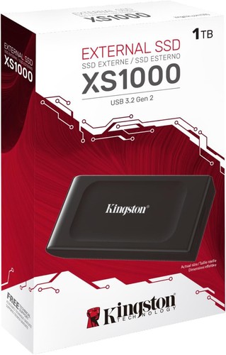 Kingston 1TB Pocket-Sized USB 3.2 Gen 2 External Portable SSD SXS1000/1000G - Picture 2 of 2