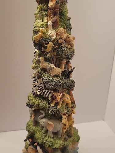 Noah's Ark Tower Resin Detailed Animals Figures 15" Tall - Picture 3 of 5