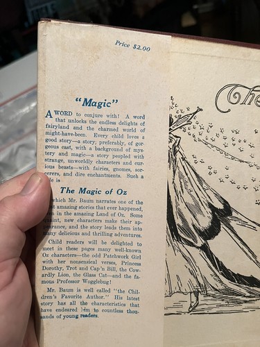 "The Magic of Oz" L Frank Baum 1940’s HB Reilly & Lee with RARE DUST JACKET Nice - Picture 6 of 12