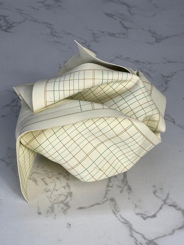 MoMA M & C. Crumpled Ledger Paper Accountant Paperweight Tibor Kalman - Picture 4 of 13