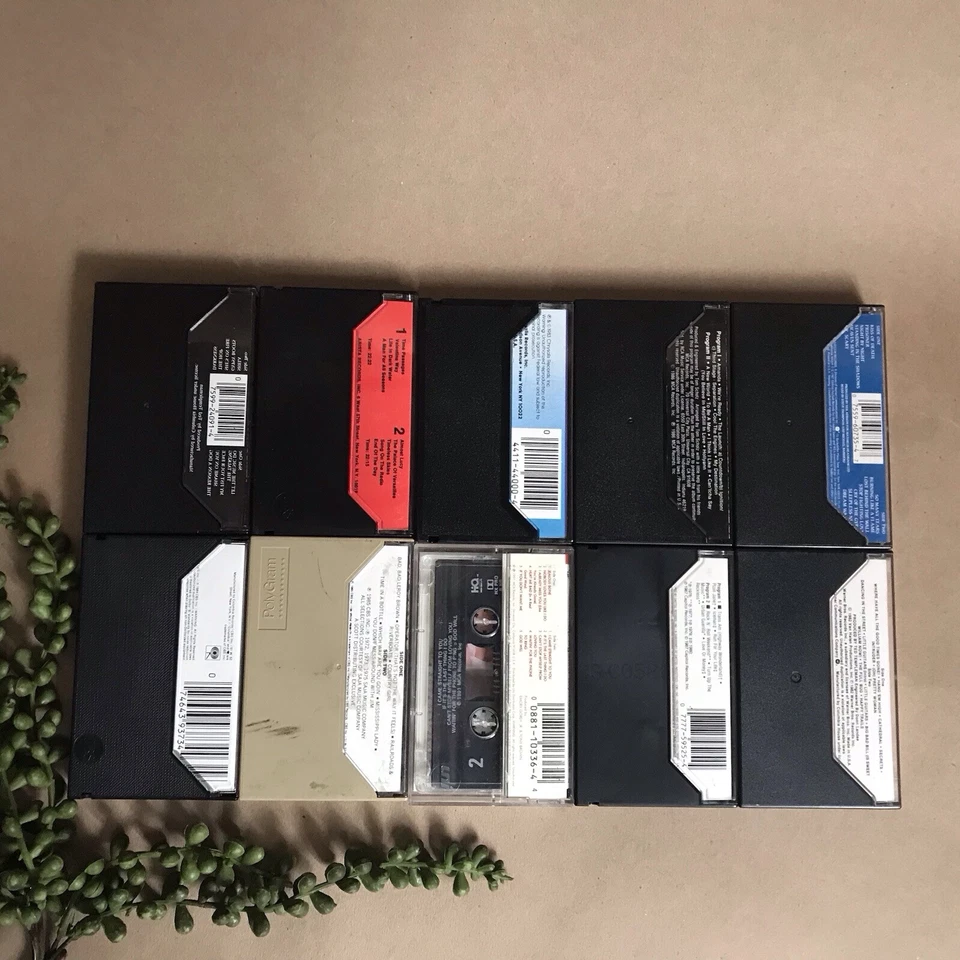 Lot of 10 Rock Cassette Tapes ~1980s Aerosmith Boston Croce Loveless Hagar Halen Foto 2 de 3