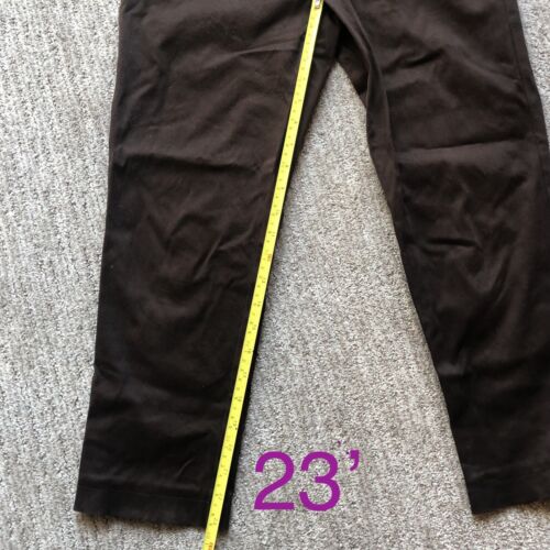 CACHÉ Brown Capri Cropped Pants Sz: 2 (28x23) w/ Pockets CACHE - Picture 5 of 8