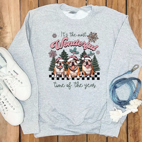 JUGEND ENGLISCHE BULLDOGGE WEIHNACHTEN SWEATSHIRT - Bild 8 von 14