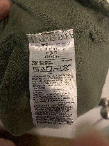 Old Navy Girls Tank Dress S(6-7) Green 054 - Picture 4 of 4