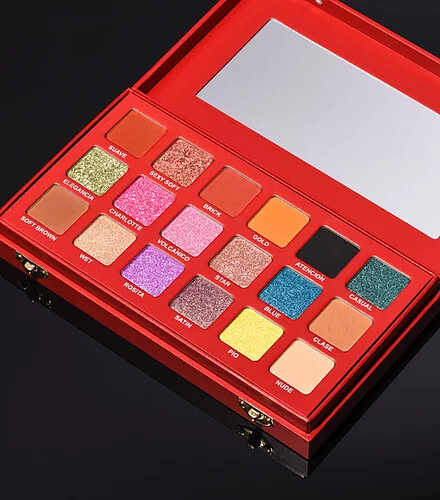 Paleta de sombras de ojos de bestia humana FRANCIS STAR COSMETICS 18 colores NUEVA EN CAJA - Imagen 4 de 4