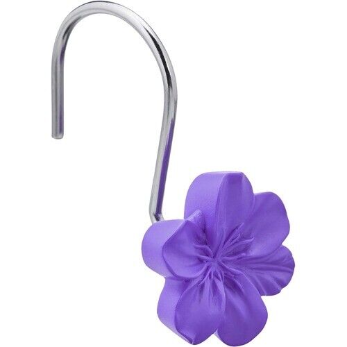 Shower Curtain Hooks Easy Glide Metal Curtain Rings 12 Pieces Choose Your Design - Picture 28 of 36