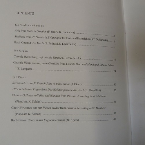 piano THE MOST BEAUTIFUL BACH for violin piano and organ PWM - Picture 2 of 2