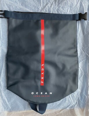 Prada luna rossa ocean red tab backpack bag Size: ONE SIZE