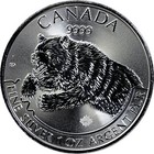 2019 Canada Wildlife Predator Series Grizzly Bear 1oz 9999 Silver Brilliant UNC
