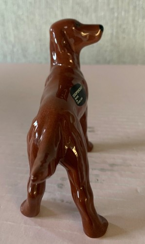 COOPERCRAFT DOG IRISH RED SETTER MODEL SMALL GLOSS PERFECT CONDITION - Picture 2 of 6