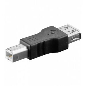 Manhattan Adattatore Convertitore USB A Femmina USB B Maschio Nero