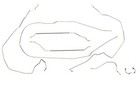 Complete Stainless Steel Prebent Brake Line Kit For Power 4 Wheel Disc.