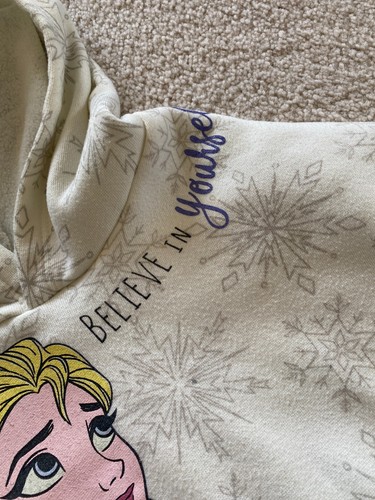 Disney Frozen 2 Girl's Elsa 2-pc Outfit Set Hoodie Sweatshirt Sweatpants M/7-8 - Picture 5 of 12