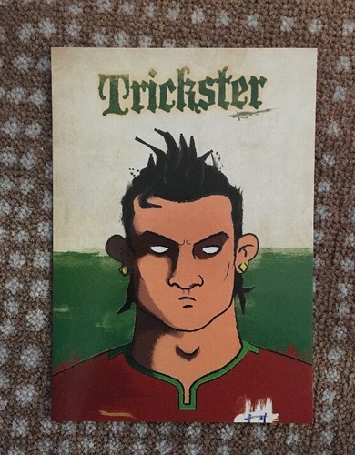 Cristianio Ronaldo (Portugal) Postkarte WM Helden von Simon Evans 2010
