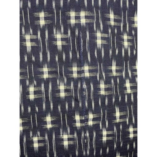 J Crew Dress Womens 4 Linen Ikat Wrap V Neck Sleeveless Navy Blue (no belt) - Picture 8 of 9