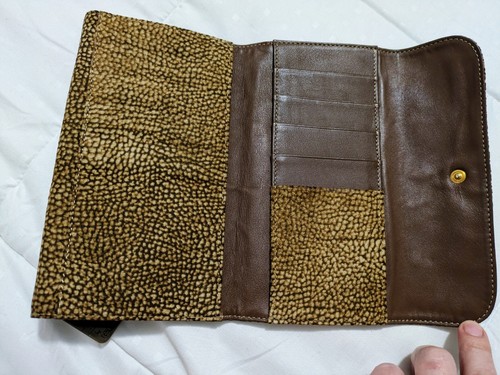 2pc Bundle BORBONESE Pouch And Wallet Excellent - Picture 8 of 12