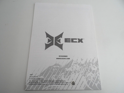 4WD ECX Torment ECX030631 Instruction Manual As Shown 48587 - Picture 2 of 2