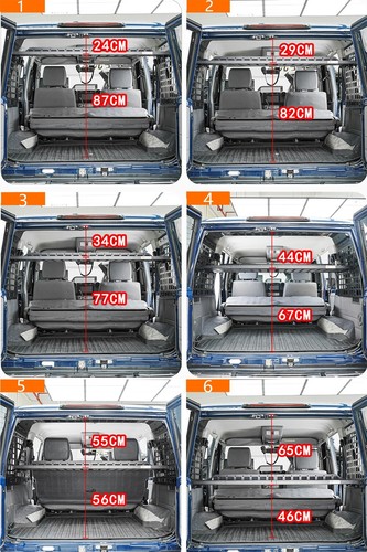 for Toyota Land Cruiser 76 LC76 07-25 Storage Molle Panel Rack Trunk Organizer - Picture 4 of 11