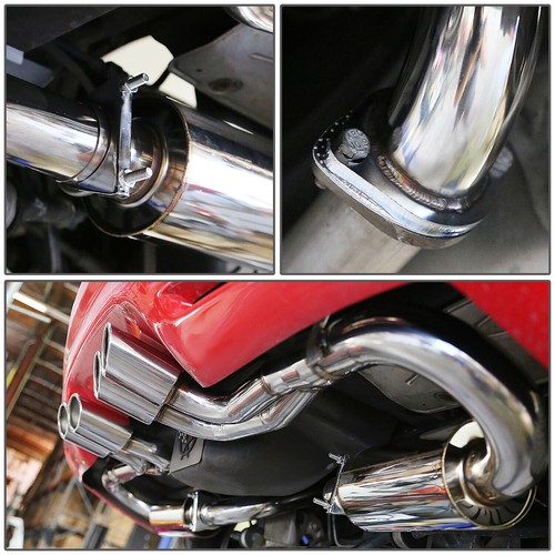 FOR 97-04 CORVETTE C5/Z06 QUAD 4.25" OVAL TIP STAINLESS EXHAUST CATBACK SYSTEM - Picture 9 of 10