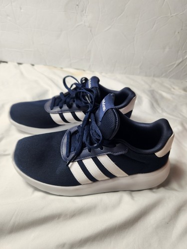 ADIDAS LITE RACER 3.0 RUNNING SHOE SNEAKERS BLUE WHITE SIZE 4 - Picture 3 of 7