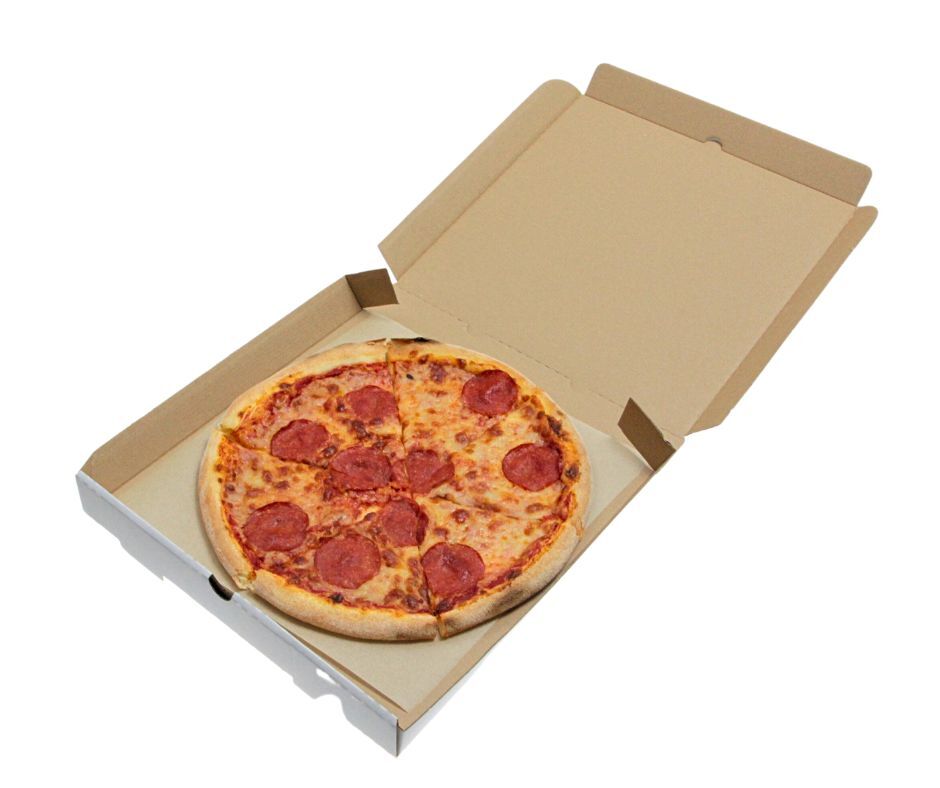 Pizzakartons Pizzaboxen Flammkuchenkarton weiss unbedruckt 32x32x4