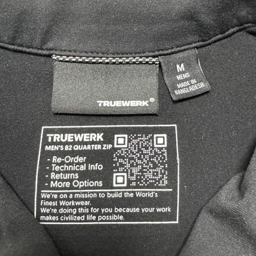 Truewerk Ford Stewart-Haas Racing 1/4 Zip Pullover Men Sz M Black NASCAR Premium - Picture 3 of 13