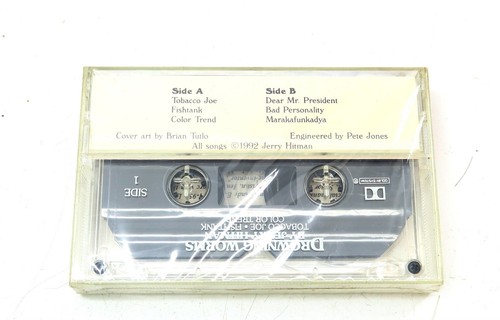 New JERRY HITMAN Drowning Worms sealed 1992 vintage Cassette Tape FUNK / Rock - Picture 2 of 5