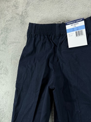 French Toast Kids Uniform Pants Size 8 Relaxed Navy Blue NWT Pull On Pockets - Picture 10 of 10