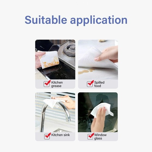 80pcs Kitchen Cleaning Wipes Strong Decontamination Kitchen Wipes Degreasing - Picture 3 of 6