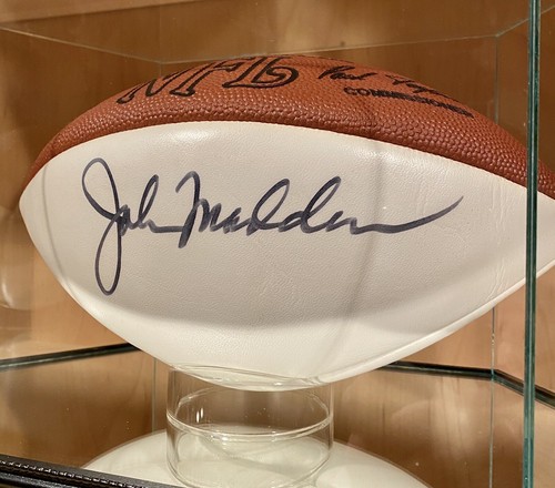 John Madden Signed Official Wilson NFL Football BAS LOA Raiders SB XI HOF Sports - Picture 3 of 12