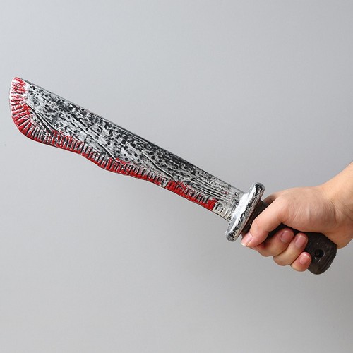 Halloween Bloody Weapons Realistic Fake Props Scary Costume Accessories Plastic - Picture 16 of 36
