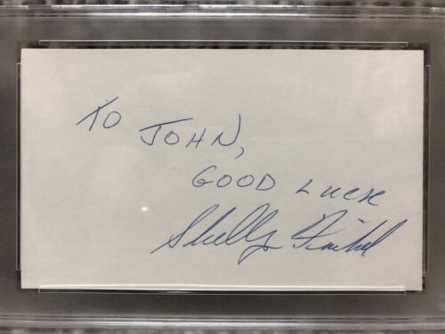 SHELLY FINKEL SIGNED AUTO INDEX CARD Manny Pacquiao Former Boxing Promoter PSA - Picture 2 of 5