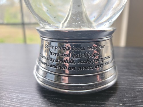 Toyo Angel Steel Musical Snowglobe Love Quote Expression Thoughtful Gift - Picture 6 of 11