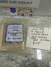 Steel City P-64-CP Carpet Plate Rectangular Brass   MISSING SCREW (CF2