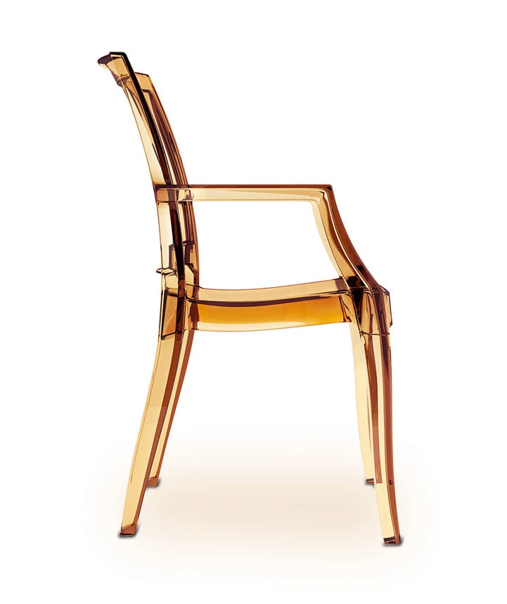 Fauteuil Ghost acrylique plexiglas polycarbonate transparent transparent, qualité - Photo 3/4