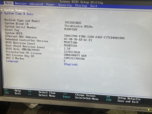 Lenovo ThinkCentre M920s Intel core i7-8700 @3.20GHz 24GB Ram No hdd - Picture 2 of 3